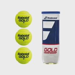 Bola de Tênis Babolat Gold Championship Tubo com 3 Unidades - Foto 1