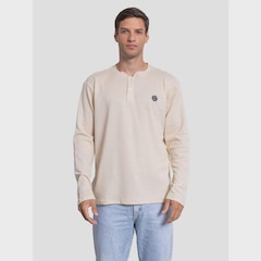 Camiseta Fatal Manga Longa Texturizada  - Masculina - Foto 1