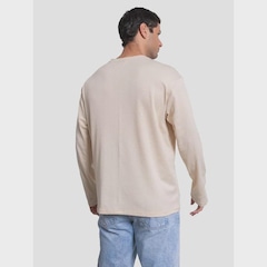 Camiseta Fatal Manga Longa Texturizada  - Masculina - Foto 2
