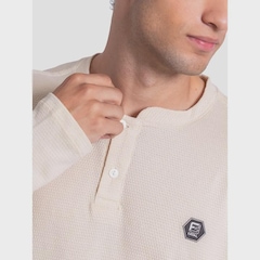 Camiseta Fatal Manga Longa Texturizada  - Masculina - Foto 3