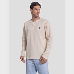Camiseta Fatal Manga Longa Texturizada  - Masculina - Foto 5