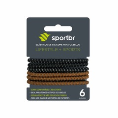 Elástico para Cabelo de Silicone Emborrachado Mix-SPORTBR - Foto 2