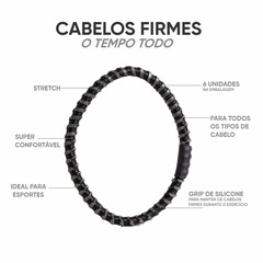Elástico para Cabelo de Silicone Emborrachado Mix-SPORTBR - Foto 3