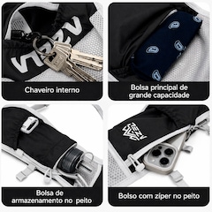 Coletes Esportivos Gold Sports Azela de Corrida Reflexivo com Bolsos para Equipamentos - Foto 3