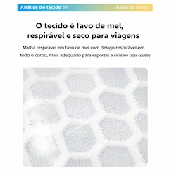 Coletes Esportivos Gold Sports Azela de Corrida Reflexivo com Bolsos para Equipamentos - Foto 5
