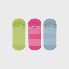 Kit 3 Pares Meias Olympikus Neon Cano Curto- Feminino - Foto 2