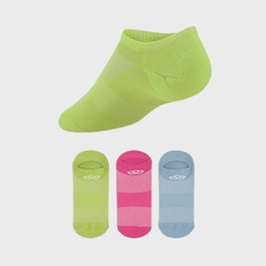 Kit 3 Pares Meias Olympikus Neon Cano Curto- Feminino - Foto 3