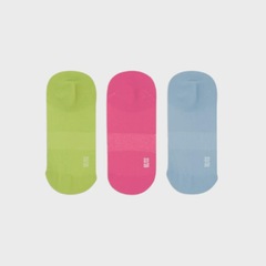 Kit 3 Pares Meias Olympikus Neon Cano Curto- Feminino - Foto 4