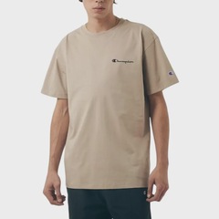 Camiseta Champion Mini Script Logo Ink Dark Khaki - Masculina - Foto 1