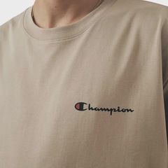 Camiseta Champion Mini Script Logo Ink Dark Khaki - Masculina - Foto 3