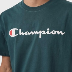 Camiseta Champion Logo Script Ink Night Garden - Masculina - Foto 3