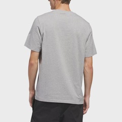 Camiseta adidas Skateboarding Logo Medium Grey Heather - Masculina - Foto 2