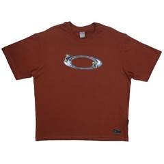 Camiseta Oakley Jupiter's Adventure SS Tee Flame Red Masculina - Foto 1
