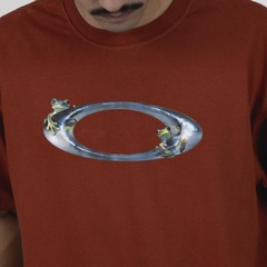 Camiseta Oakley Jupiter's Adventure SS Tee Flame Red Masculina - Foto 5