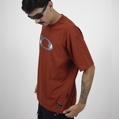 Camiseta Oakley Jupiter's Adventure SS Tee Flame Red Masculina - Foto 7