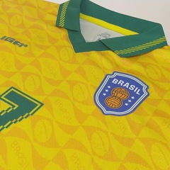 Camisa do Brasil Allejo 7 Liga Retrô - Masculina - Foto 6