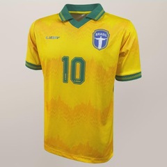 Camisa do Brasil Samba Fé Liga Retro - Masculina - Foto 1