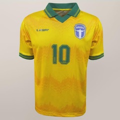 Camisa do Brasil Samba Fé Liga Retro - Masculina - Foto 3