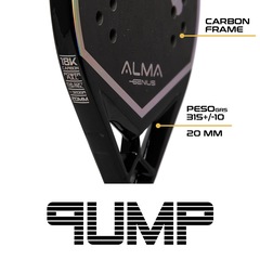 Raquete Beach Tennis Alma Genius Pump 18K - Adulto - Foto 6