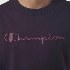 Camiseta Chammpion Bordado Script Rock On Purple - Masculina - Foto 3