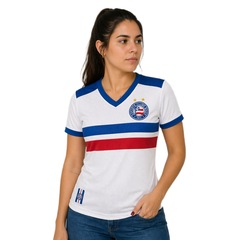 Camisa do Bahia Clássica Tricolor Natural - Feminino - Foto 3