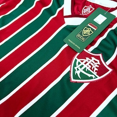 Camisa do Fluminense Listrada Natural - Masculina - Foto 4
