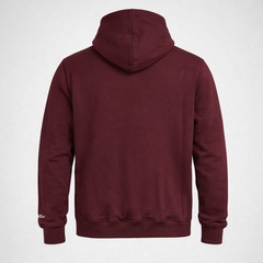 Blusão de Moletom Com Capuz NBA Chicago Bulls Collegiate Bordô - Masculino - Foto 2