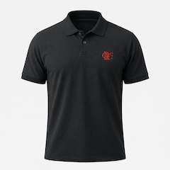 Camisa Polo do Flamengo Bordado Tradição Betel - Masculina - Foto 1