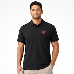Camisa Polo do Flamengo Bordado Tradição Betel - Masculina - Foto 2