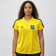 Camisa do Brasil Super Bolla Escudo Clássico - Feminina - Foto 3