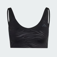 Top Esportivo Estampado Suporte Leve All Me Essentials adidas Feminino - Foto 2
