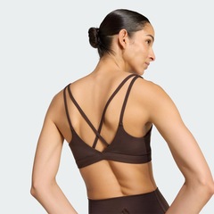 TOP ESPORTIVO DE SUPORTE MÉDIO ALL ME ESSENTIALS adidas Feminino - Foto 5
