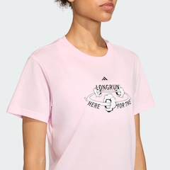 Camiseta Estampada For The Long Run adidas Feminina - Foto 5