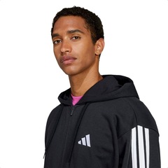 Blusa Moletinho adidas Essentials 3 Stripes - Masculino - Foto 4