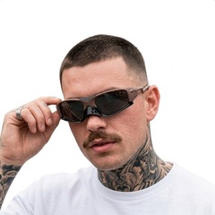 Óculos de Sol Unissex Oakley Plantaris SQ Prizm Black - Foto 3