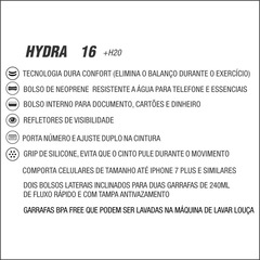 Cinto de Hidratação Hydra 16 Fitletic - Foto 3