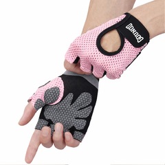Luvas Fitiness Gold Sports Gounod V Gel Meio Dedos Anti Slip Com Silicone e Respirável - Foto 2
