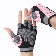 Luvas Fitiness Gold Sports Gounod V Gel Meio Dedos Anti Slip Com Silicone e Respirável - Foto 4