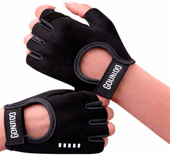 Luvas Fitiness Gold Sports Gounod VI Gel Meio Dedos Anti Slip Com Silicone e Respirável - Foto 2