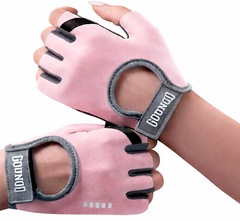 Luvas Fitiness Gold Sports Gounod VI Gel Meio Dedos Anti Slip Com Silicone e Respirável - Foto 2
