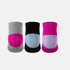 Meia New Balance Atoalhada Cano Baixo Infantil - Kit 3 Pares - Foto 4
