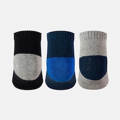 Meia New Balance Atoal Cano Baixo Infantil - 3 Pares - Foto 4