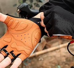 Luvas Esportiva Gold Sports West Cycling Meio Dedos Anti Slip Com Tecido e Respirável - Foto 4