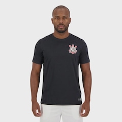 Camiseta do Corinthians Coimbra Fitness Raglan - Masculina - Foto 1