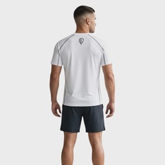 Camiseta do Corinthians Coimbra Raglan - Masculina - Foto 4