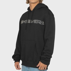 Moletom Masculino Quiksilver Fechado Word Block Plus Size - Foto 3
