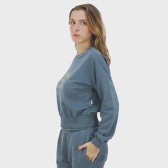 Moletom Billabong Heritage Crew Blue - Feminino - Foto 3