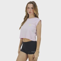 Cropped Hang Loose Flowers - Feminino - Foto 1