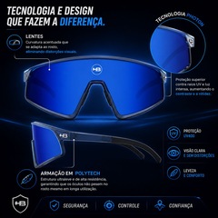 Óculos de Sol Unissex Esportivo HB Ion Cobalt Blue - Foto 2