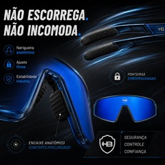 Óculos de Sol Unissex Esportivo HB Ion Cobalt Blue - Foto 3